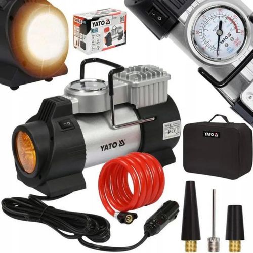 product_image_name-YATO-Car Air Compressor Machine 180W 12V with Led Portable Cigarette -4