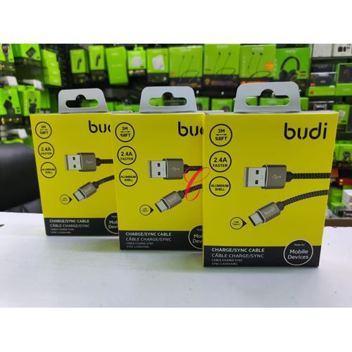 product_image_name-Generic-Budi DC206T30B Type C 3M aluminium shell USB cables-1