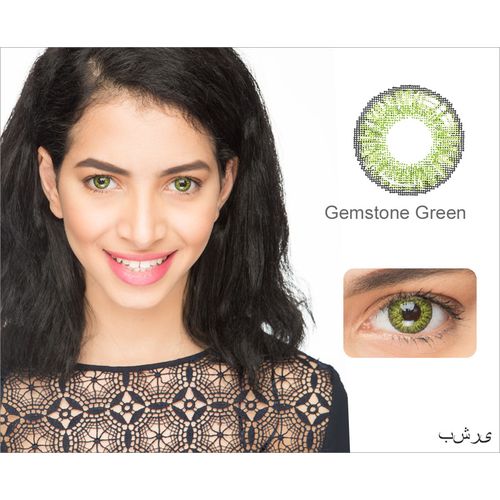 Freshgo Gemstone Green 3 Tone 2 Soft Contact Lenses Natural Looking Eyes Best Price Online