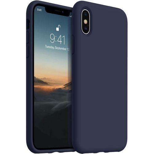 product_image_name-Generic-For Apple iPhone X/XS (5.8 INCH) real Silicone Case with inside microfiber lining cover-1