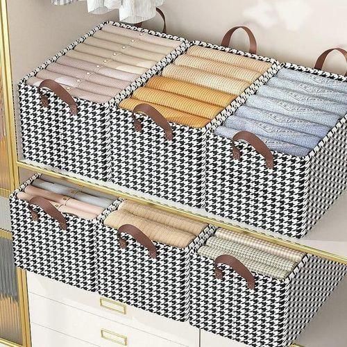 product_image_name-Generic-Non-woven Checked Wardrobe Clothes Organizer-2