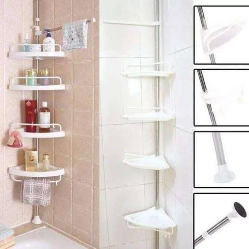 product_image_name-Generic-Multifunctional Telescopic Bathroom Corner Rack-3