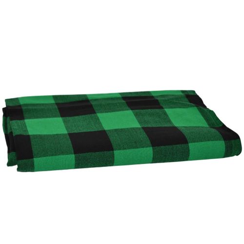 product_image_name-Generic-Checked Multi-colored Light Green Maasai Fleece Blanket-3