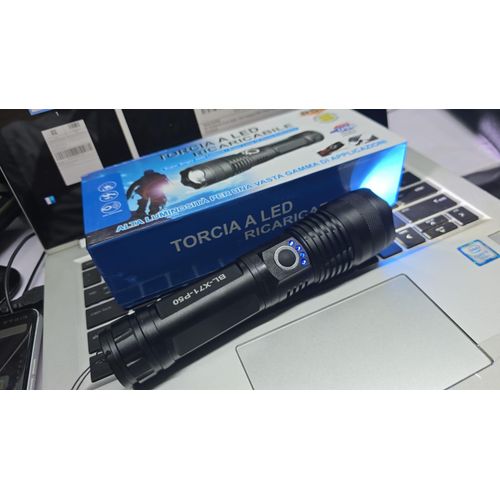 product_image_name-Generic-High-Power Rechargeable LED Torch for Camping, Hiking & Emergencies-4