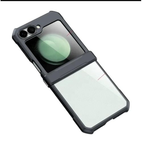 product_image_name-Generic-XUNDD Samsung Galaxy Z Flip 6 Clear Shockproof Armor Phone Case, Protective Cover Case with Black Edges and Camera Protector for Galaxy Z Flip 6-1