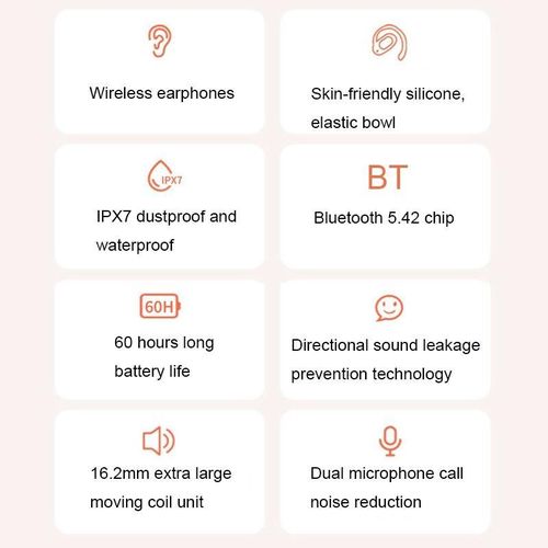 product_image_name-Generic-Ear-mounted Dual-mic Call Noise Reduction LED Bluetooth Earphones(Black)-5