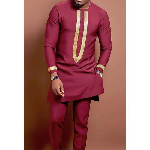 Dashiki Clothing For Men| Men's African Caftan| Wedding Guest Suit| Pr ...