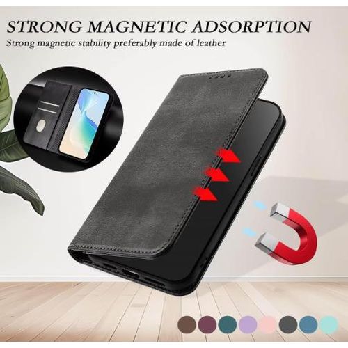 product_image_name-Generic-Itel S25 Luxury Leather Flip Wallet Magnetic Case – Black-4