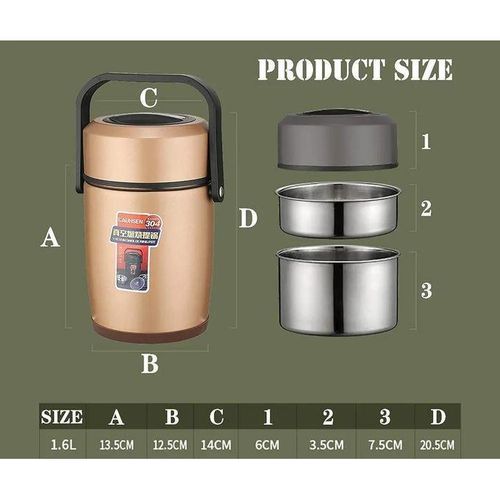 product_image_name-Generic-304 Stainless Steel Vacuum Thermal Lunch Box-2