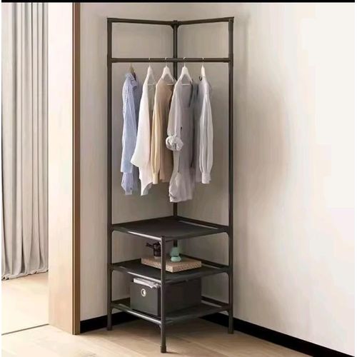 product_image_name-Generic-Multifunctional metallic corner coat hanging rack-3