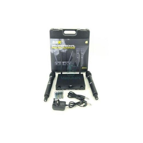 product_image_name-Bnk- BK902 UHF Dual 2 Channel Wireless Microphone System-2