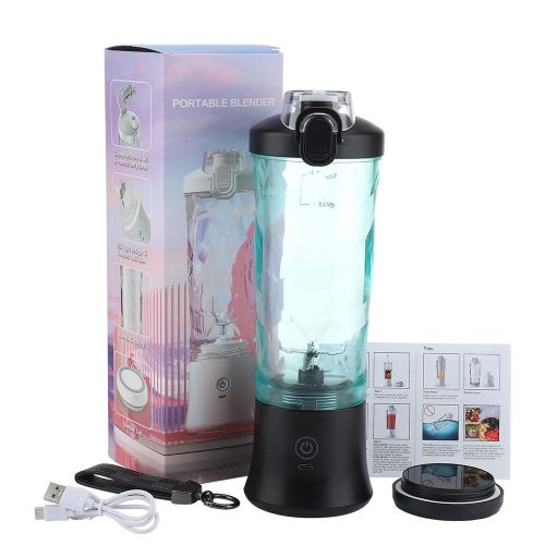 Portable Blender 600ML Electric Juicer Fruit Mixers 4000mAh USB  Rechargeable Smoothie Mini Blender Personal Juicer Colorful Cup