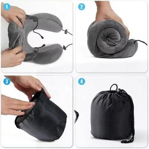 product_image_name-Generic-Memory Foam Neck Travel Pillow + 1 Storage Bag - Hiqh Quality-2