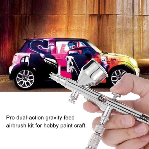 Multi-purpose Airbrush Mini Air Compressor Set Gravity Feed Air Brush Kit  For Car,cake Decorating,shoes, Models, Nails, Clothes, Cookies, Baking, Food