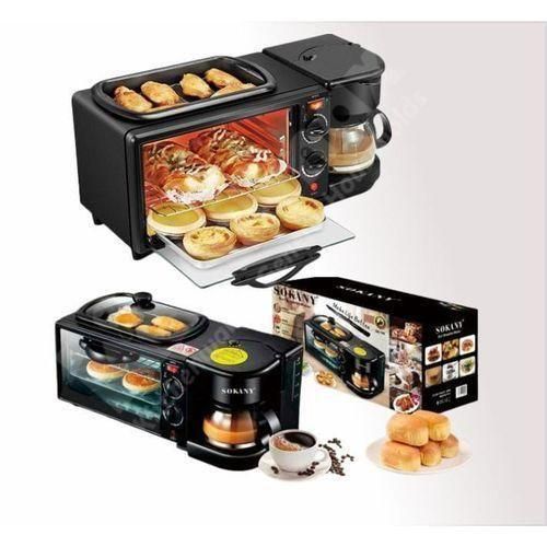 product_image_name-Sokany-3-in-1 Breakfast Maker with Coffee Brewer, Toaster Oven & Frying Pan - All-in-One Multifunctional Breakfast Station-4