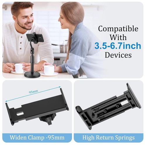 product_image_name-Generic-Adjustable Phone Holder Stand Foldable Desk Mount for Smartphones and Tablets-3