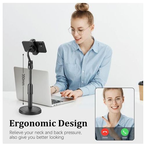 product_image_name-Generic-Adjustable Phone Holder Stand Foldable Desk Mount for Smartphones and Tablets-4