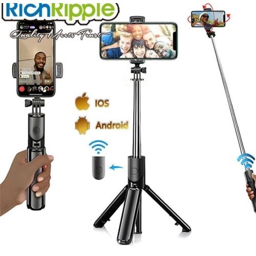 product_image_name-Generic-1.7M 3in1 extendable selfie stick tripod with a fill light -1