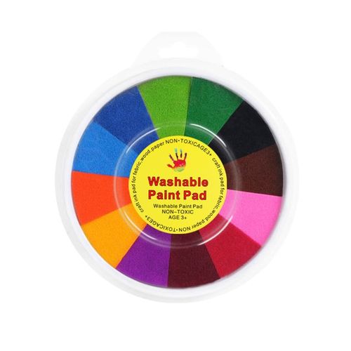 Colorful Ink Pads, 13 Colors Washable Fingerprint Ink Pads, Ink