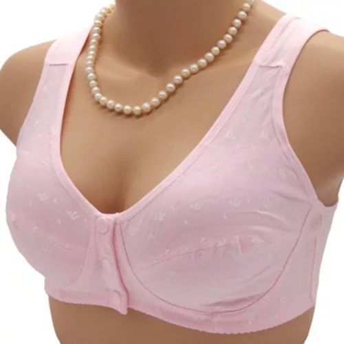 Fashion 1PC Women Mother Wireless Cotton Bras Lingerie Front Closure T-Back  Bra Soft Leisure Underwear Large Cup Plus Size @ Best Price Online