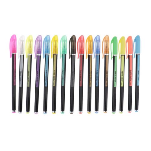 Generic Colored Pens - Gel Pens - Adult Coloring Pens - Glitter Pens 16  Colors @ Best Price Online