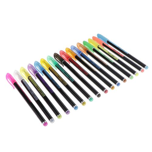 Generic Colored Pens - Gel Pens - Adult Coloring Pens - Glitter Pens 16  Colors @ Best Price Online
