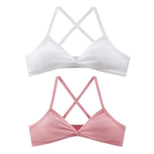 Ribbed Unlined Triangle Bralette