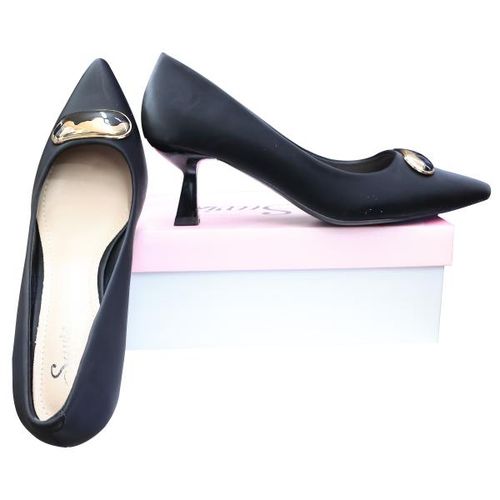 WH1314-BLCK High Heeled Ladies Shoes Black Formal & Party Pumps