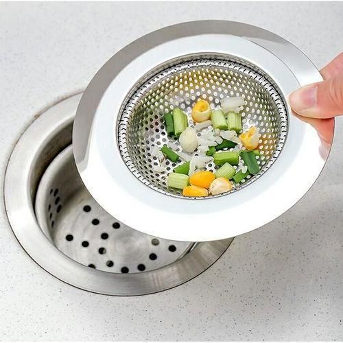 product_image_name-Generic-1 Pc Stainless Steel Kitchen & Bathroom Sink Strainer.-1