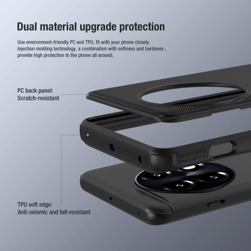 product_image_name-Nillkin-Oneplus Ace 2 Phone Case, Super Frosted Shield Matte Finish Protective Cover Case-4