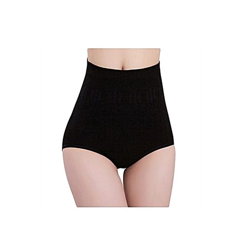 Fashion Women High Waist Tummy Control Seamless Strapless Slimming Panty -  Black @ Best Price Online