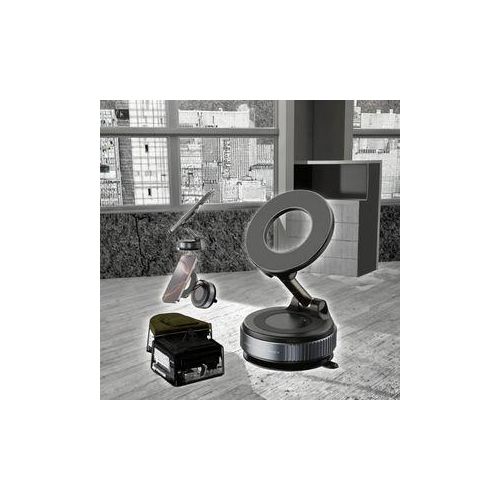 product_image_name-Generic-360° Rotating Magnetic Vacuum Suction Phone Mount for Car, Adjustable Suction Locking Holder for All Phones Perfect for Smooth Surfaces-1