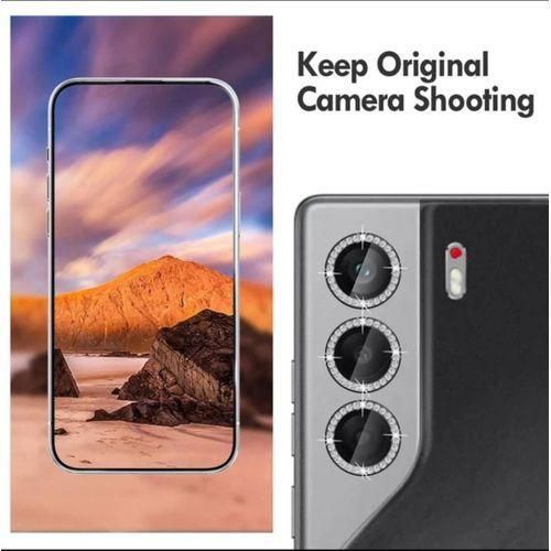 product_image_name-Tecno-3-Piece Silver Diamond Metal ring camera lens protector for Camon 40 / Camon 40 Pro-2
