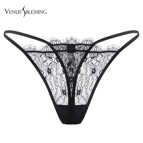 Underwear Women Thong Bragas Sexy Panties Thong Lace Word Pants Ladies  Briefs 