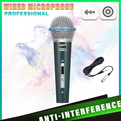 product_image_name-Generic-6.35mm large jack microphone, KTV wired microphone, recording and live streaming microphone-2