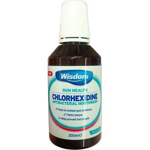 Wisdom Gum Health Chlorhexidine ANTIBACTERIAL MOUTHWASH Fresh