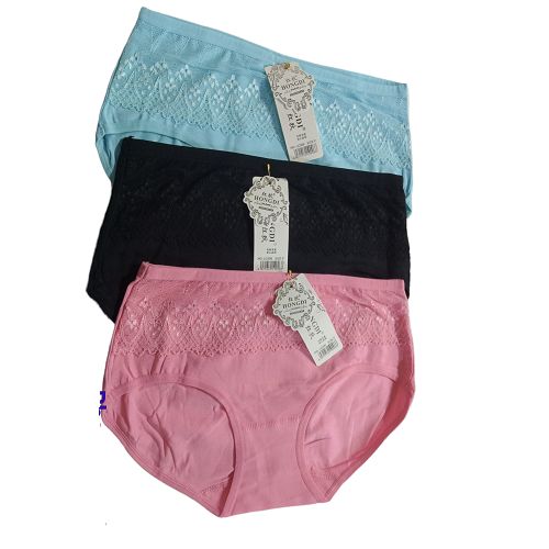 AllOfMe 3PCS/Set Cotton Women Panties Lace Underwear Female