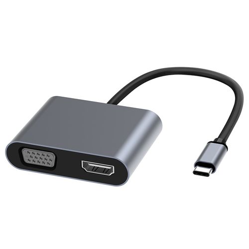 product_image_name-Generic-4 In 1 Type-c+HDMI+VGA+PD Charging+USB 3.0 Adapter Docking Station Hub-8