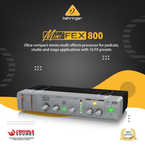 Behringer MINIFEX FEX800 Ultra-Compact Stereo Multi-FX Processor