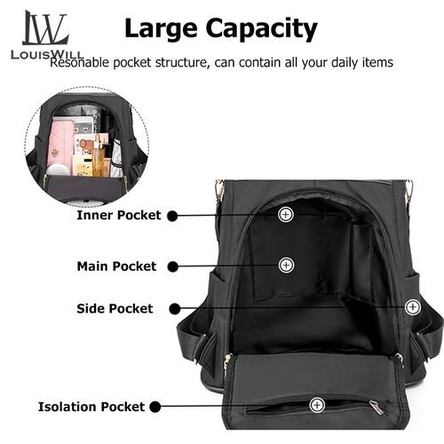 Louiswill Fashion Backpacks Women Shoulder Backpacks School Bags