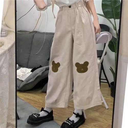 Children Clothing Kids Pants Autumn New Fashionable Solid Color Boys and Girls  Korean Style Loose Straight Leg Casual Long Pants