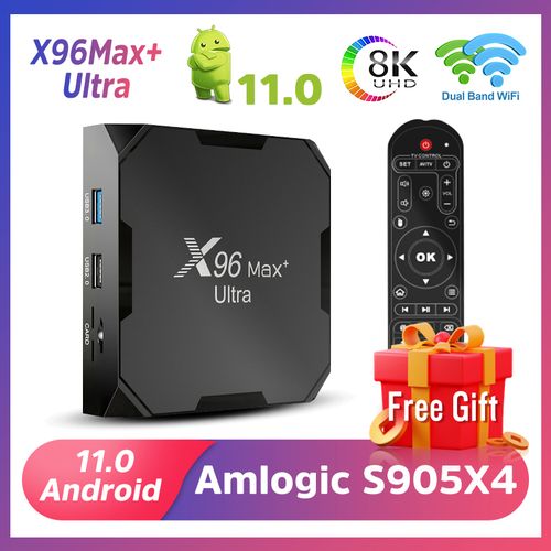 X96 MAX PLUS Ultra 8K Android 11.0 TV Box - Amlogic S905X4, Quad Core,  Wifi, Bluetooth, AV1 Support, In-Stock USA