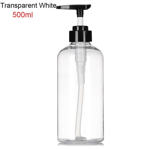 300/500ml Clear Pump Bottles for Bathroom Hand Soap Dispenser Refillable  Design