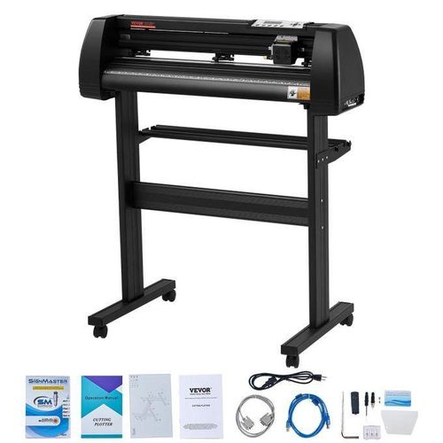 product_image_name-Generic-Vinyl Cutter Machine,2 Feet Cutting Plotter, Offline Cutting Machine Kit Precise Roller Shaft High Accuracy Adjustable Speed & Force, DIY SignMaster Software Blade For Windows-1