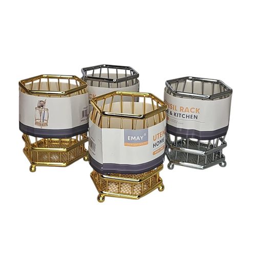 product_image_name-Generic-1pc Hexagonal Spoons Holder / Utensils Holder / Cutlery Holder-1