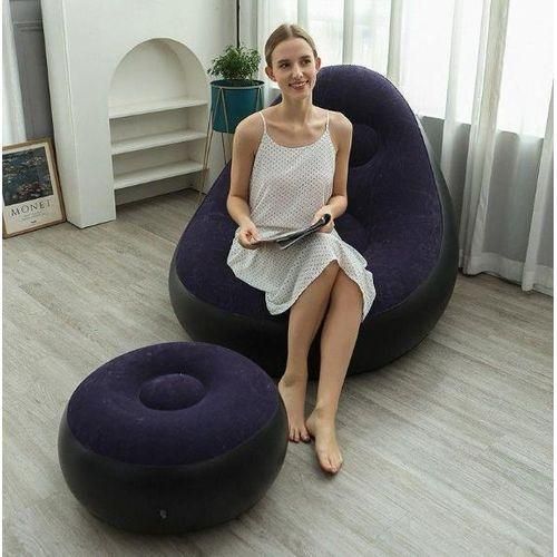 product_image_name-Generic-Inflatable Lazy Sofa with Foot Step and Pump-1