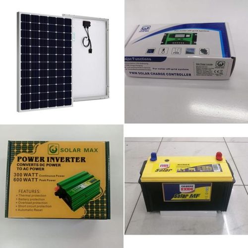 Panel 200Watts Solar + 100Ah Battery 300W Power 