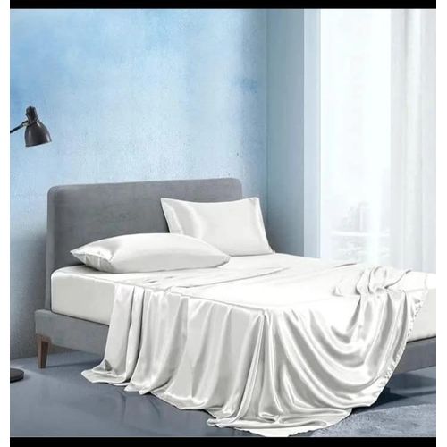 product_image_name-Generic-White King Size 2 Luxury Silky Soft Mulberry Fitted Bedsheets & 4 Pillowcases-1