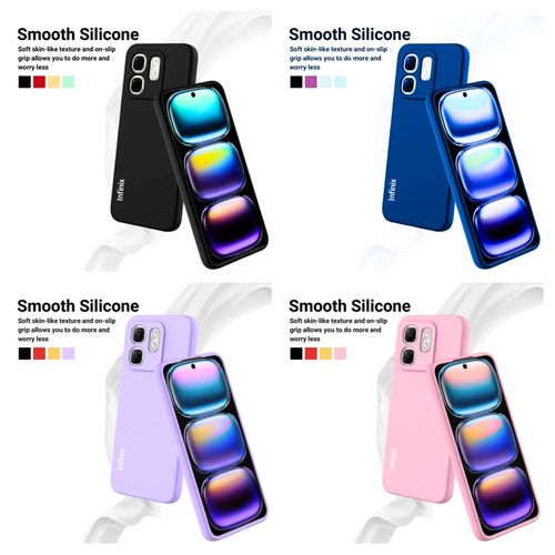 product_image_name-Infinix-Hot 50i / Smart 9 Original Liquid Silicone Phone Case - Multi-Color Protective Cover with Soft-Touch Finish-6