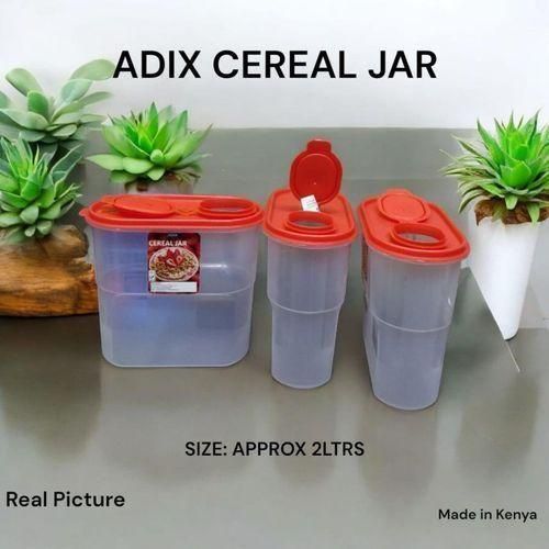 product_image_name-Adix-Cereal Jar Approx 2Ltrs 2 Pcs with red lid-1